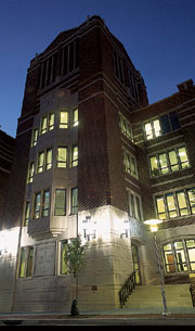 University of Maryland School of Law at night