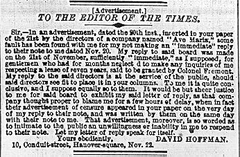London Times, 1851