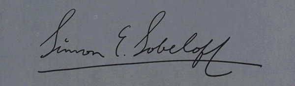 Simon E. Sobeloff signature.